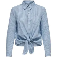 ONLY Blusa azul claro / blanco