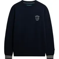Superdry para hombre. M2014281A Sudadera Athletic Club Crew marino (XXL), Casual, Algodón, outlet 2026.
