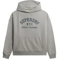 Superdry para mujer. W2012452A Sudadera Athletic Essentials Relax gris (S), Casual, Algodón, outlet 2026.
