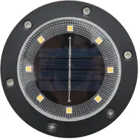 vidaXL : Juego de 4 luces solares para jardín con estaca, luz blanca cálida