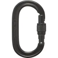 Black Diamond - Oval Keylock Screwgate Carabiner - Mosquetones de rosca gris