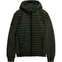 Superdry para hombre. M5012294A Chaqueta Storm verde (S), Casual, Poliéster, outlet 2026.