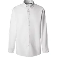 Pepe Jeans para hombre. PM3090816 Camisa Cluny blanco (M), Casual, Algodón, Manga larga, outlet 2026.