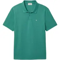 Calvin Klein Ss Monogram Pique Polo Wild Green Talla: M | Polos Outlet | Hombre | Verde