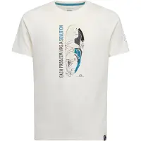 La Sportiva - Solution - Camiseta de manga corta size L, blanco/gris