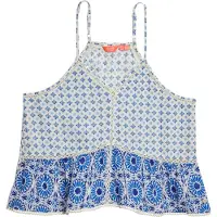 Superdry para mujer. W6011647A Top Vintage Cami azul (L), Casual, Poliéster, Sin mangas / Tirantes, outlet 2026.