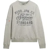 Superdry para hombre. M2014298A Sudadera Industrial Relaxed gris (XXL), Casual, Algodón, outlet 2026.