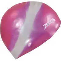 Zoggs - Silicone Cap Multi Colour - Gorro de baño rosa/gris