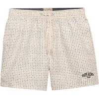 Superdry para hombre. M3010262A Bañador Premium Printed 15 blanco (XL), Beachwear, Poliéster Reciclado, outlet 2026.