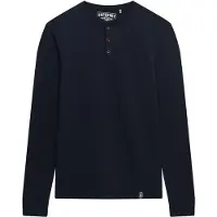 Superdry para hombre. M6010903A Camiseta Merchant Store Grandad marino (L), Casual, Algodón, Manga larga, outlet 2026.