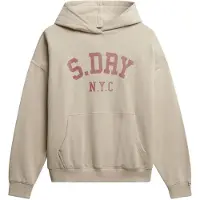 Superdry para mujer. W2012452A Sudadera Athletic Essentials Relax beige (S), Casual, Algodón, outlet 2026.