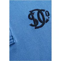 Superdry para hombre. M1110465A Polo Piqué Monogram azul (S), Casual, Algodón, Manga corta, outlet 2026.