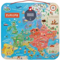 Janod Mapa De Europa Versión Magnética Alemán