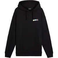 Lyle & Scott Paper Letters Graphic Hoodie Jet Black Talla: M | Sudaderas con Capucha Outlet | Hombre | Negro