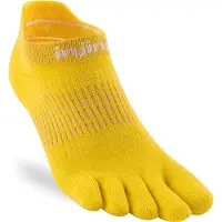 Injinji - Women's Run Lightweight No-Show - Calcetines de running size 40,5-44,5, amarillo