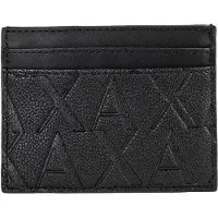 Giorgio Armani para hombre. XM000880AF12133UC001 Tarjetero ASV con pinza negro (OSFA), Casual, Poliéster, outlet 20