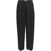 ONLY Pantalón plisado 'ONLREINA' negro / blanco