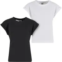 Urban Classics Camiseta negro / blanco