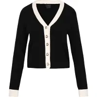 Dreimaster Klassik Cárdigan 'Classic Look' negro / blanco