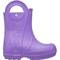 Crocs - Handle It Rain Boot Kids - Botas de agua size 33-34, morado