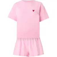 Hunkemoller Pijama de pantalón corto rosa