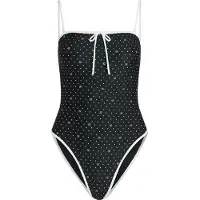 Karl Lagerfeld Traje de baño negro / blanco