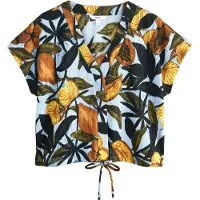 Next Blusa azul claro / caramelo / amarillo oscuro / verde oscuro