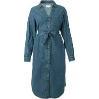 Pepe Jeans Vestido camisero 'Angie Classic' azul denim
