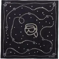Karl Lagerfeld Pañuelo 'IKON' negro / blanco