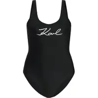 Karl Lagerfeld Traje de baño negro / blanco