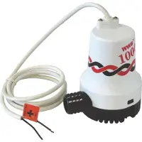 ETT Bomba sumergible marina MP-1000, hasta 4.200 litros por hora, altura de elevación máxima de 4 metros, 12V/3A