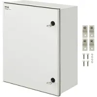 Vevor Caja de control , carcasa de acero NEMA, 600x500x230 mm, caja eléctrica de fibra de vidrio NEMA 4X, IP66, resistente al agua y al polvo, adecuada para uso en interiores y exteriores