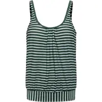Venice beach Top de tankini oliva / blanco