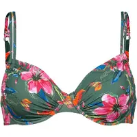 LASCANA Top de bikini oliva / naranja / rosa
