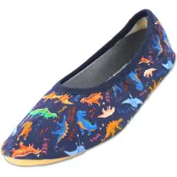 Beck Zapatillas de casa 'Dinosaurier' azul claro / azul oscuro / marrón / talco