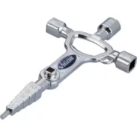 Vigor . Llave maestra para obras, modelo MasterKey, construcción V4228. Dimensiones: 170 mm x 80 mm