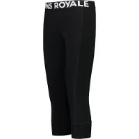 Mons Royale - Ropa interior térmica mujer - Cascade Merino Baselayer 3/4 Legging W Black de Lana - Talla XS - Negro