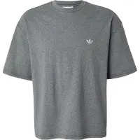 Adidas Originals Camiseta TREFOIL ESSENTIALS MELANGE LOOSE CROPPED T-Shirt hombre - Gris - EU XL