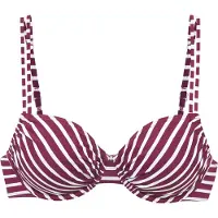 Venice beach Top de bikini merlot / blanco