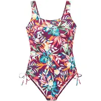 Venice beach Traje de baño marfil / turquesa / naranja oscuro / burdeos
