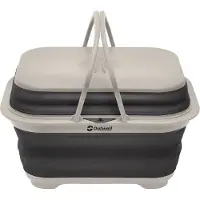Outwell - Collaps Washing Base With Handle & Lid - Set de vajilla gris
