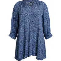 Zizzi Túnica 'Vwisma' zafiro / azul neon / negro / blanco