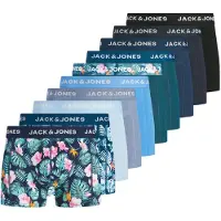 Jack & Jones Calzoncillo boxer 'JACJEFFREY' navy / azul paloma / esmeralda / negro