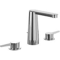 Villeroy & Boch . Grifo de lavabo de tres orificios con sistema de desagüe con varillas