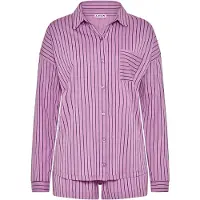 LASCANA Pijama de pantalón corto navy / ciruela