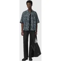 AllSaints Silesia Leo Ss Shirt Soft Ash Grey Talla: XS | Camisas Casuales Outlet | Hombre | Gris