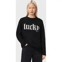 AllSaints Lucky Jumper Black Talla: XS | Sudaderas con Capucha Outlet | Mujer | Negro