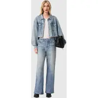 AllSaints Anders Terry Shacket Illusion Indigo Talla: 6 | Chaquetas Vaqueras Outlet | Mujer | Azul