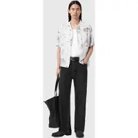 AllSaints Terra Ss Shirt Ecru Talla: XXL | Camisas Casuales Outlet | Hombre | Marrón