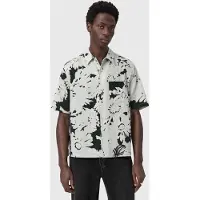 AllSaints Girona Ss Shirt Sharp White Talla: S | Camisas Casuales Outlet | Hombre | Blanco